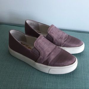 Sam Edelman silk slip on sneaker.